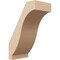 Ekena Millwork 5-inch W x 8-inch D x 12-inch H Baker Rough Cedar Woodgrain TimberThane Knee Brace, Primed BRCUR05X08X12BKRRCPR - alternate 1